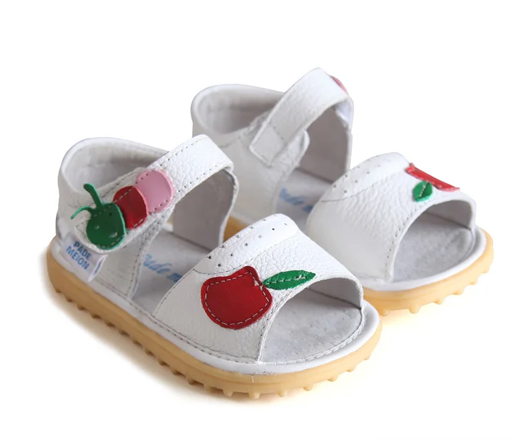 Kalupao Children Shoes Kids Sandals Girls White Toddler Girl Shoes Summer Sandals Soft Sole Genuine Leather Kids Girls Footwear (13)