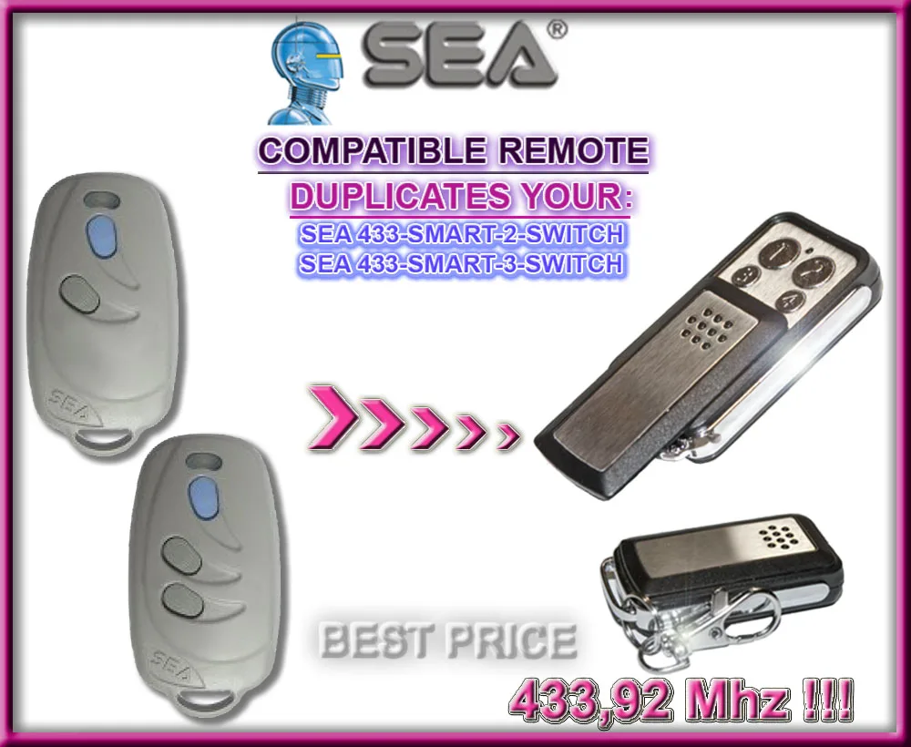 

2pcs Compatible with SEA 433-SMART-2/3-SWITCH free shipping