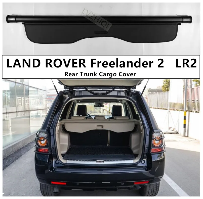 

Rear Trunk Cargo Cover For LAND ROVER Freelander 2 LR2 2006-2017 High Qualit Security Shield Black & Beige Auto Accessories