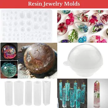 

107pcs Silicone Resin Jewelry Casting Mold DIY Pendant Tools Set for Beginners