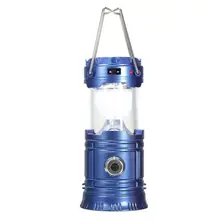 Портативный USB Солнечный светодиодный фонарь для кемпинга, походный фонарь, подвесной светильник, синий