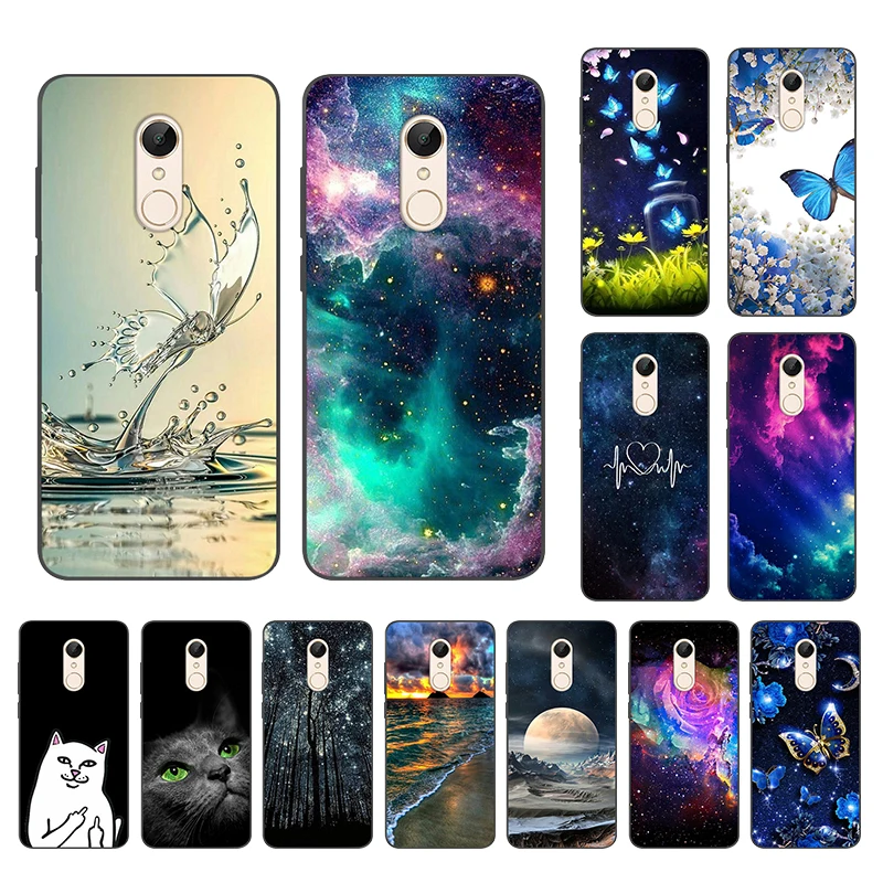 

For Xiaomi Redmi 5 Plus Case For Redmi5 Plus Redmi 5Plus Back Cover Silicone Black TPU For Xiaomi Redmi 5 Thin Case Phone Bag