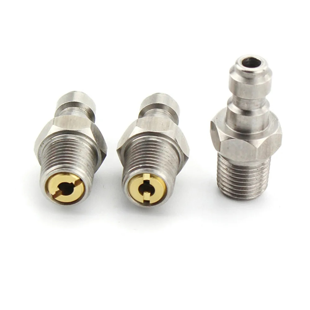 PCP Airforce Пейнтбольный соединитель высокого давления 1/8NPT 1/8BSPP M10x1 из нержавеющей