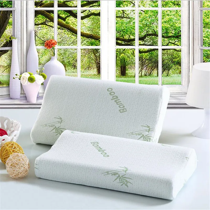 30 x 50cm Sleep Bamboo Fiber Slow Rebound Memory Foam Orthopedic Neck