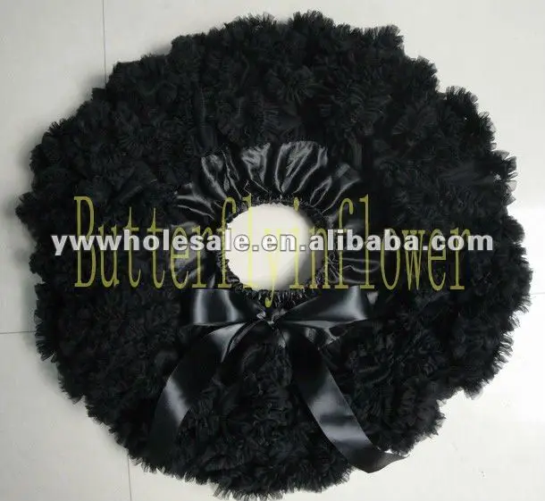 Черная девушка оборками pettiskirts пачки премиум 12 шт./лот |