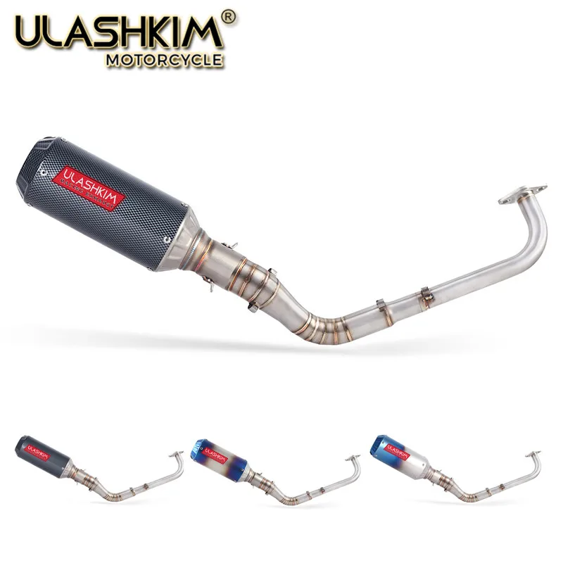 

Modified Front Pipe Motorcycle scooter Exhaust Muffler Escape Full System Slip On For yamaha NMAX155 NMAX 155 2015-2017