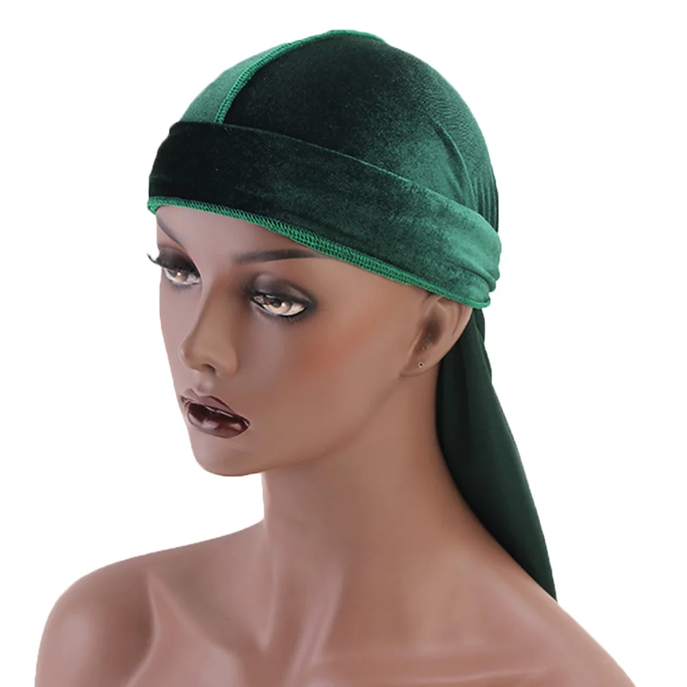 New-Material-Durag-Men-s-Velvet-Durags-Bandana-Turban-Doo-rag-Biker-Headwear-Headband-Pirate-Hat(2)