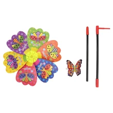 3D Бабочка Насекомое ветряная мельница ветер Спиннер домашний сад двор декоративные детские игрушки