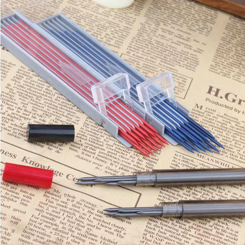 

Thick Pencil Core Colored Drawing 2mm Super Coarse HB / 2B / 3B / 4B Red / Blue Pencil Core Slips Mechanical Pencil Lead