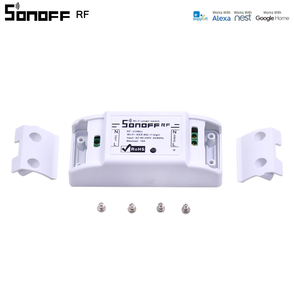 Оригинальная посылка Sonoff RF WiFi умный переключатель дистанционного управления Интеллектуальный беспроводной Таймер светильник энергосберегающий iOS Android