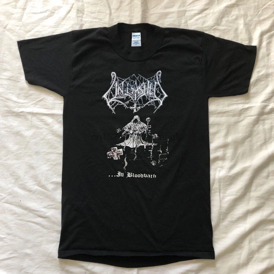 

RARE Vintage Unleashed T-Shirt 1991 OG Death Black Metal Reprint New