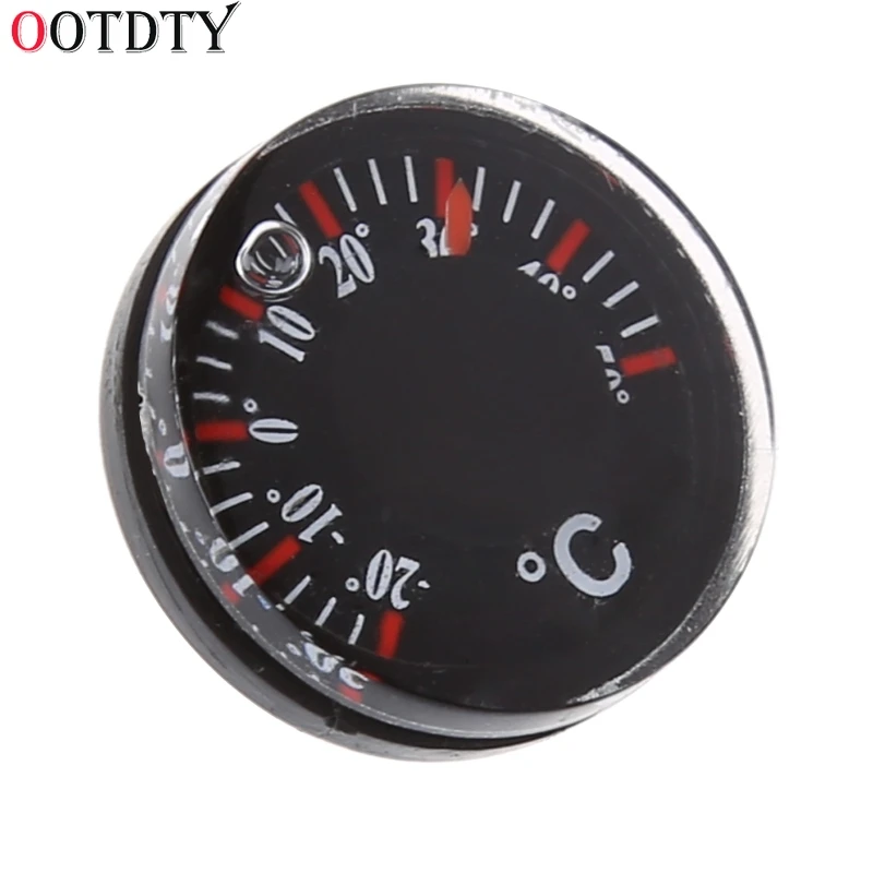 

OOTDTY Diameter 20mm Plastic Thermometer Outdoor Circular Thermograph Celsius Indoor
