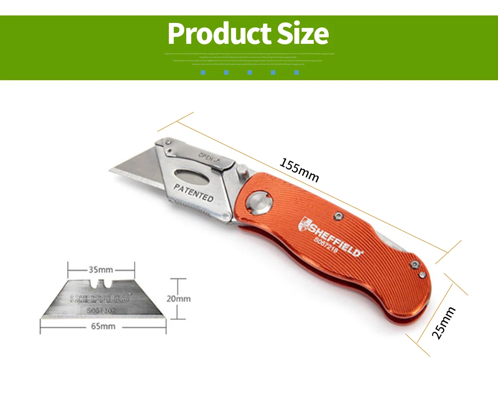 Шеффилд Универсальный складной нож с 10 шт. Бесплатный подарок крюк ножи лезвия и 10 шт. универсальные лезвия сталь резак инструмент