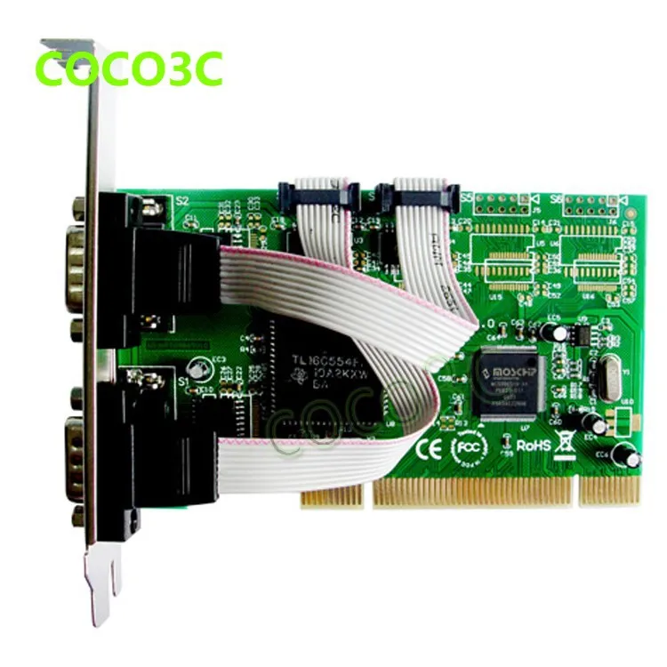 Chipset Moschip MCS9865 serial RS-232 4 Ports PCI controller card