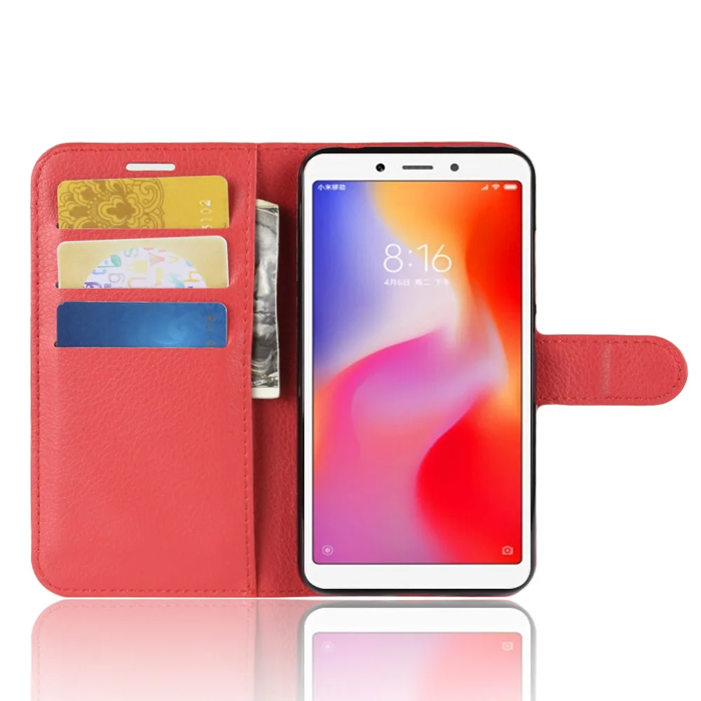 Чехол-книжка для Xiaomi Redmi 6A, чехол-книжка Redmi 6A, задняя крышка, флип-чехол из искусственной кожи, чехол для телефона s 2 ГБ, 16 ГБ, 32 ГБ, 5,45 дюйма, Fundas KONSMART