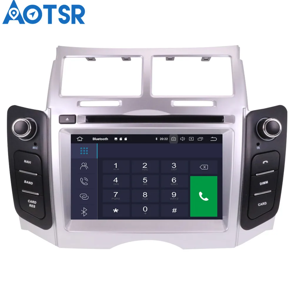 Android 9,0 8 ядерный автомобильный DVD CD плеер gps навигация для Toyota Yaris 2005-2011 мультимедийная система 2 din радио авто радио стерео