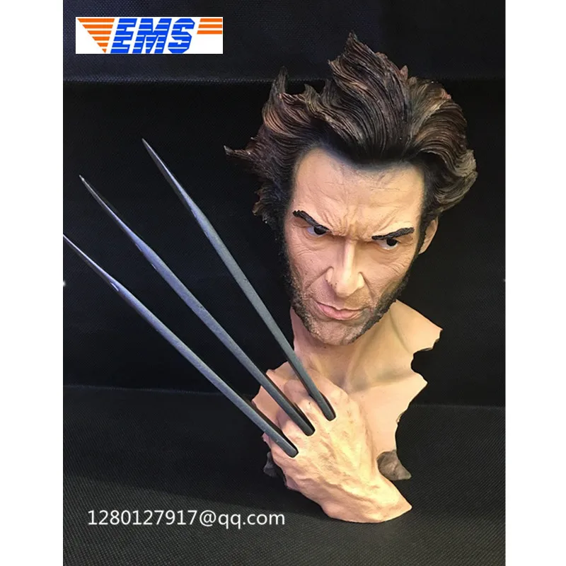 

Statue X-MENX Superhero Wolverine James Howlett Bust Resin Action Figure Collectible Model Toy Q202