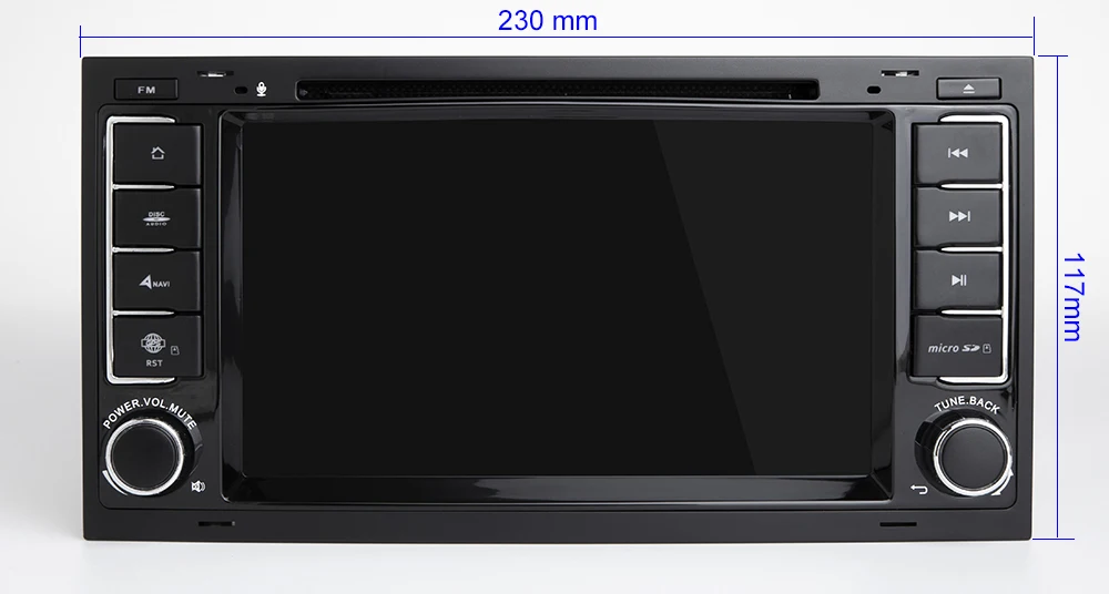 Discount IPS screen Android 8.0 Car DVD Multimedia Stereo GPS for VW T5 Transporter Multivan Touareg with Radio WiFi BT 1