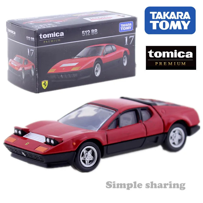 Такара TOMY литой автомобиль Tomica roadster серии премиум laferrari dino testarossa и gtb модельный комплект литой автомобиль игрушка забавная безделушка - Цвет: 512BB