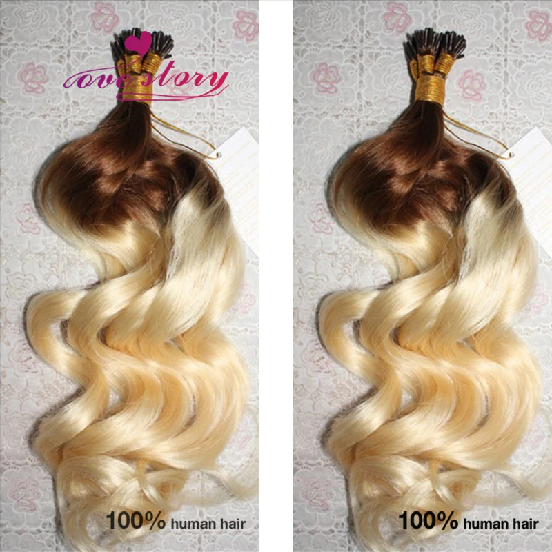 Blond Fusion Hair Extension 8a Ombre Remy Human Hair I Tip