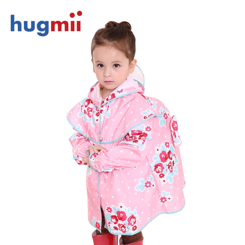 Kids Raincoats For Girls Backpack Raincoat Children Rainwear Cute
