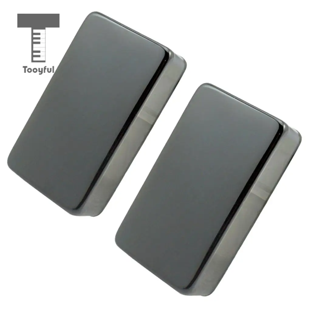 Tooyful 2 Pcs Sealed Closed Double Coil Humbucker Pickup Cover for Electric Guitar Parts