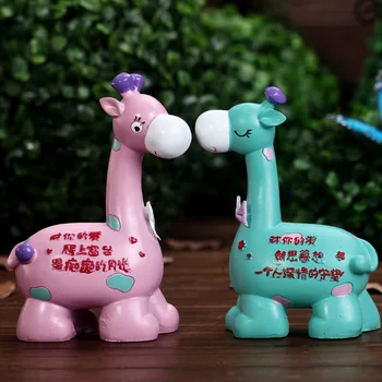 

Giraffe Piggy Bank Cartoon Animals Cute Money box Ornaments saving Pot Decorations birthday Lovers Gifts Valentine's Day wedding