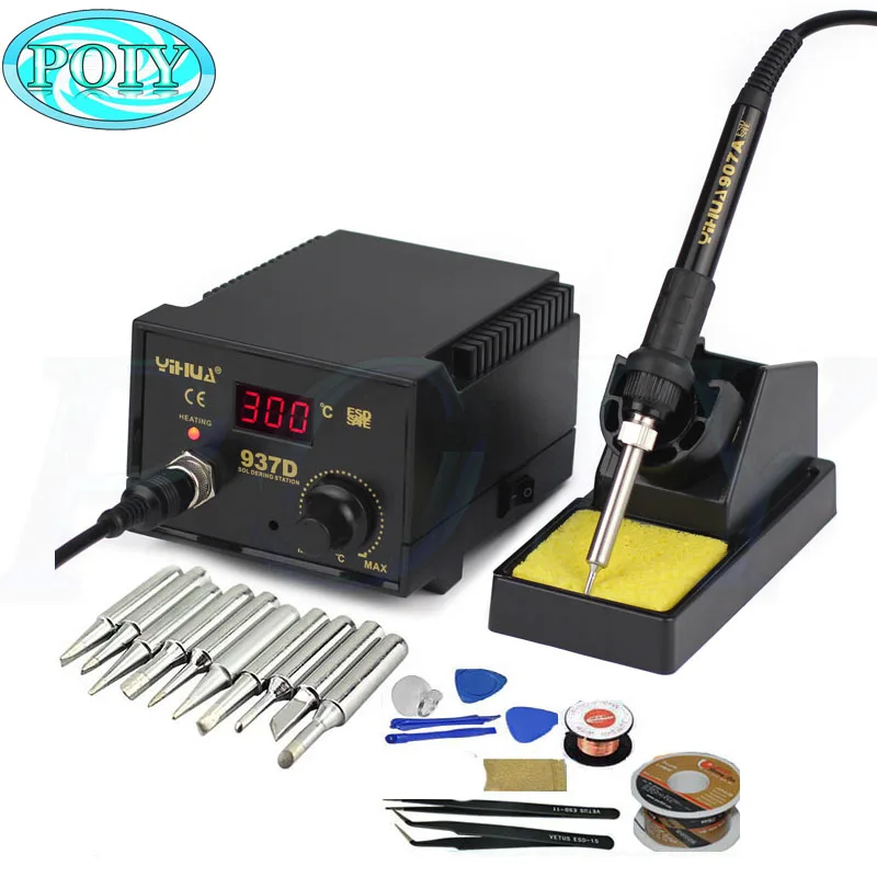220v 110v 50w Temperature Control Esd Digital Soldering Station Rework Stations Yihua 937d