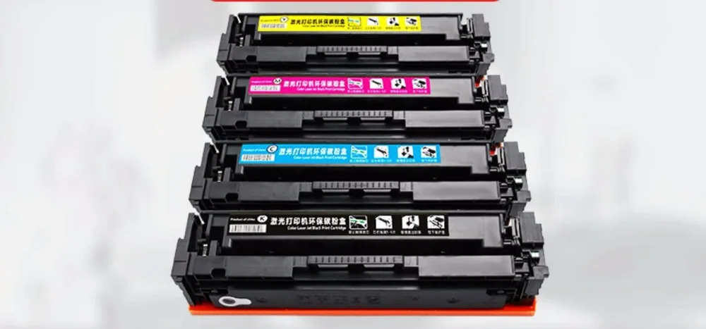 Картридж с тонером CF540A BK CF541A C CF542A Y CF543A M для HP Color LaserJet Pro M254dw 254nw MFP M281cdw 281f |