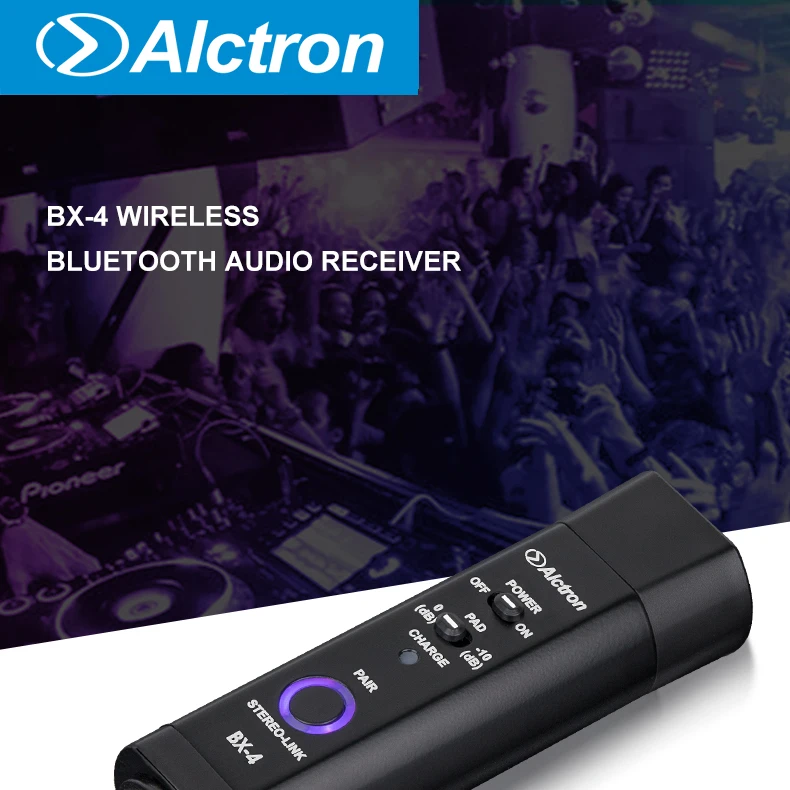 Alctron BX-4 Wireless Bluetooth Audio Receiver Wireless Connection Wired changes to Bluetooth 4.0 Wireless Bluetooth