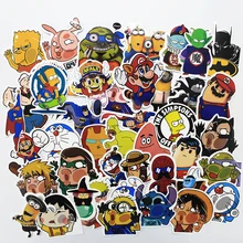 HOT sales 10PCS JDM car styling funny cool sticker bomb waterproof graffiti Doodle sticker skateboard decal toy stickers C2T-10
