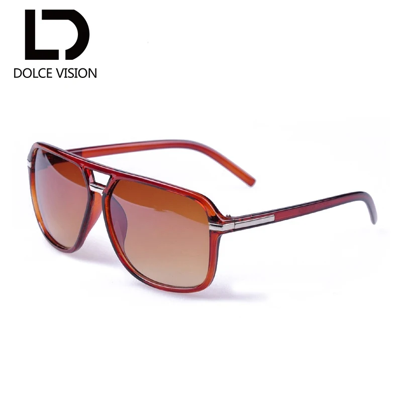 Dolce vision Стекло Модные солнцезащитные очки для мужчин Брендовая Дизайнерская обувь солнцезащитные очки-экран УФ-очки, большая оправа с новыми оттенками мужской оттенки