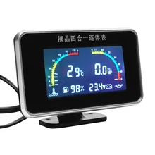 Car 4 in 1 LCD Digital Display Voltmeter Water Temp Oil Pressure Fuel Gauge With Temperature Sensor Oil Pressure Sensor sunx dp2 80z led display digital pressure sensor new
