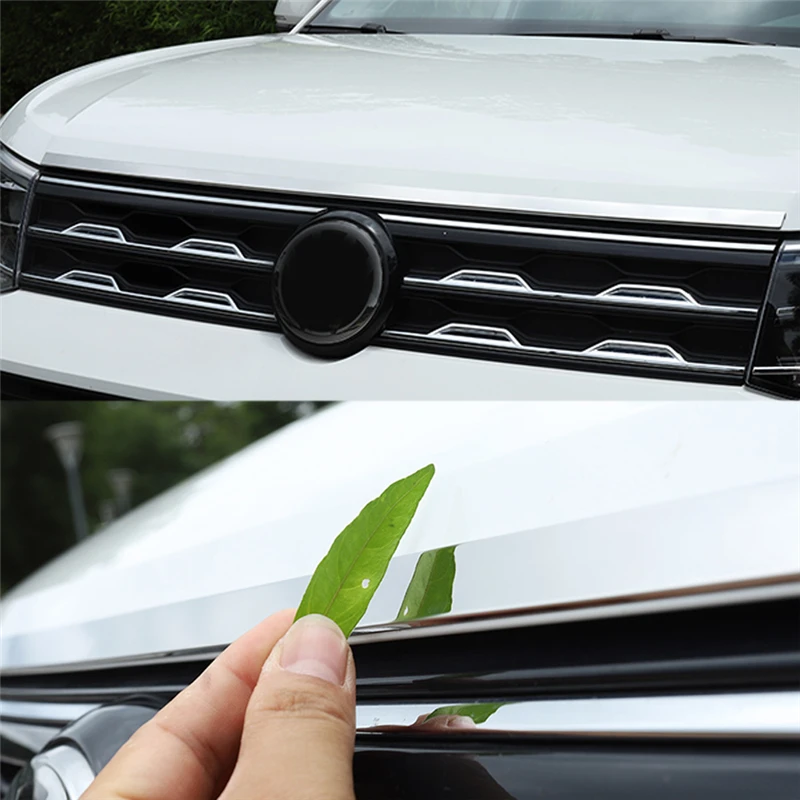 Для Volkswagen T-CROSS автомобильный Стайлинг двигателя верхняя крышка капота стикер рамки внешние аксессуары