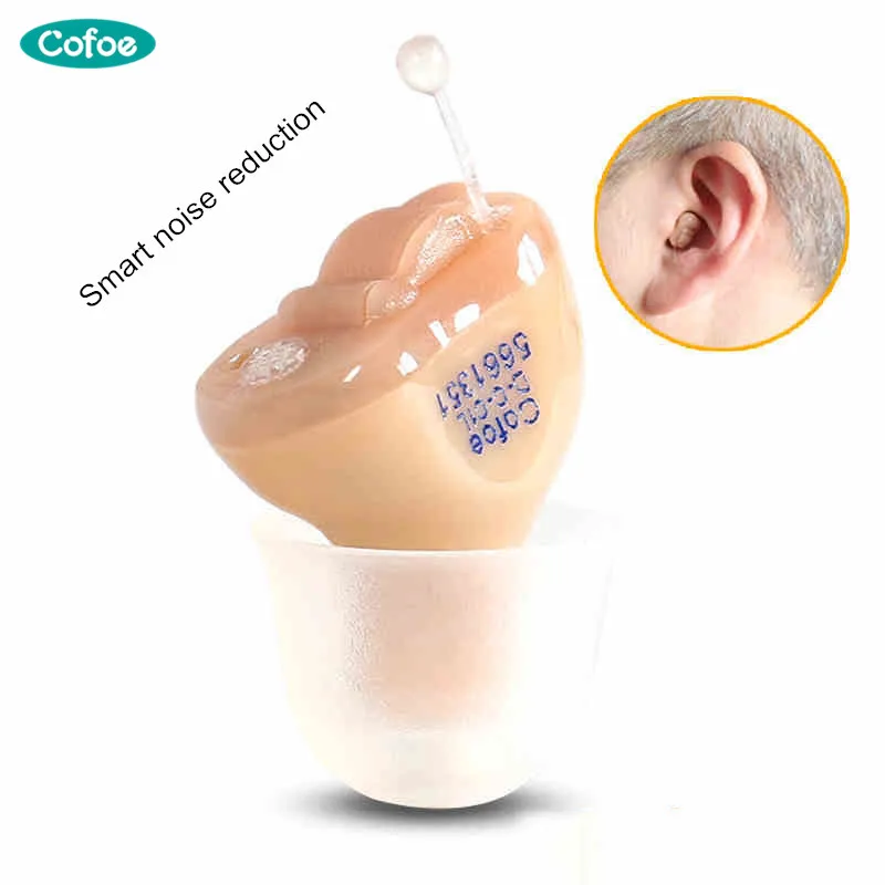

Cofoe Invisible Hearing Aids Mini inner Ear Hearing Aid Portable Sound Amplifier Adjustable Wireless Ear Aids for hearing loss