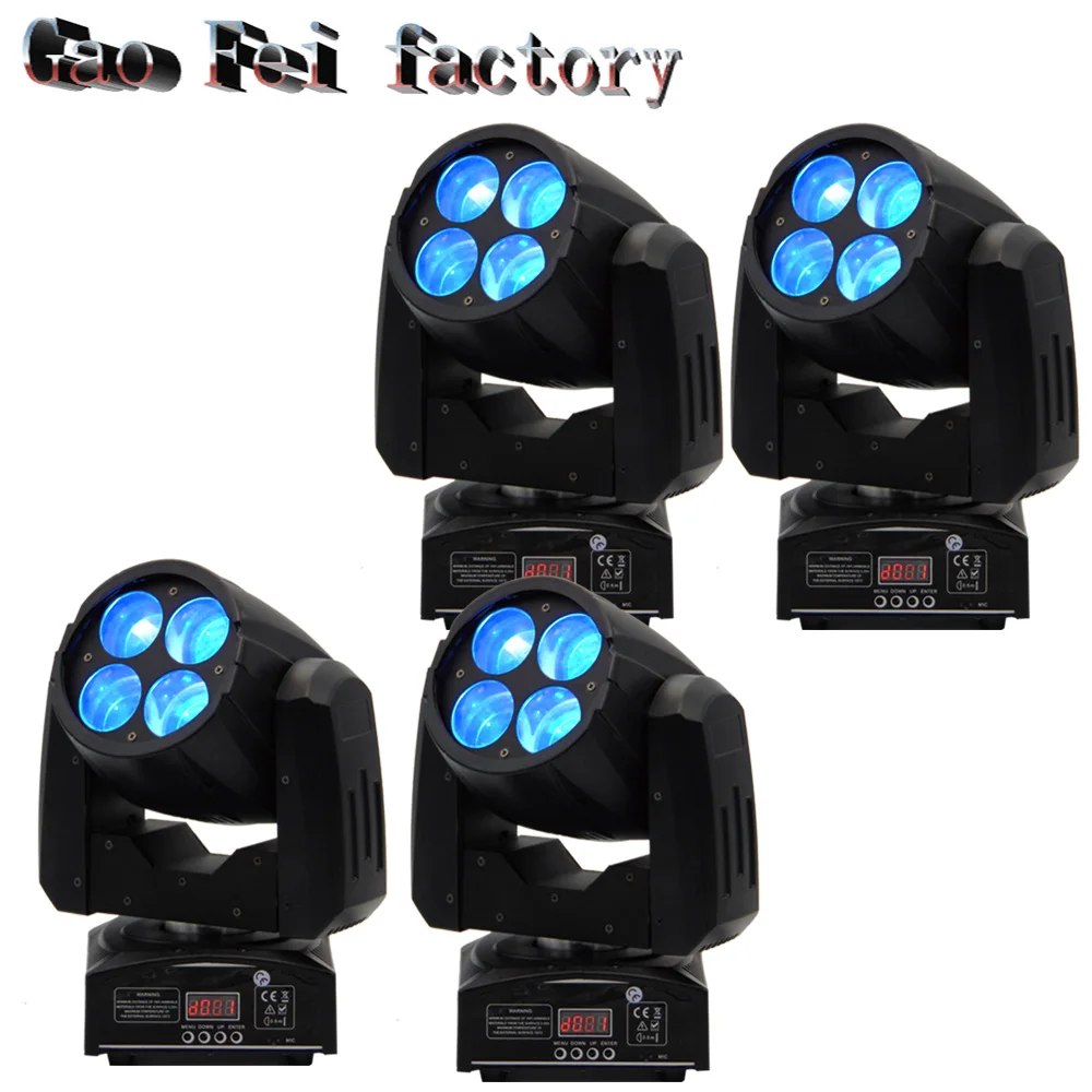 

4Pcs/lot Disco Lighting Mini LED 4x10W Super Beam light controller