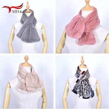 

Autumn Winter New 100% Mink Woven Fur Collar Female Fashion Warm Comfortable Scarf Men And Women Double-sided Luxury Cross Shawl