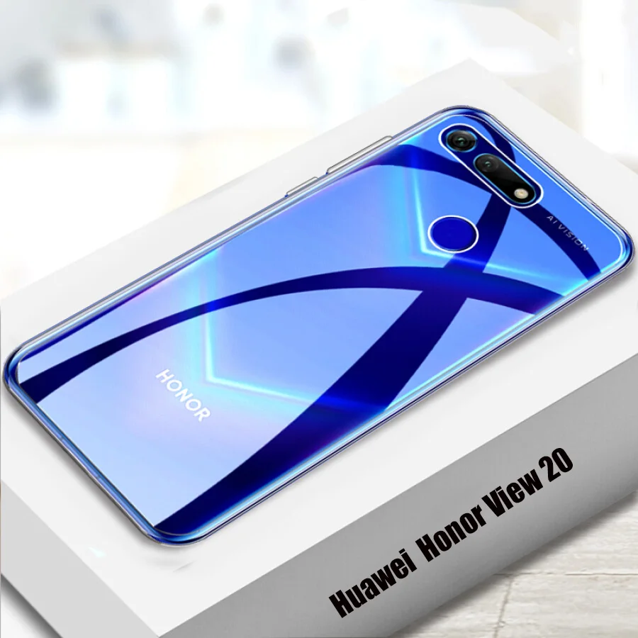 Soft TPU Silicone Phone Case for Huawei Honor View 20 V20 Transparent Back Cover Shell 360 Protective Shockproof View20 6.4 Capa