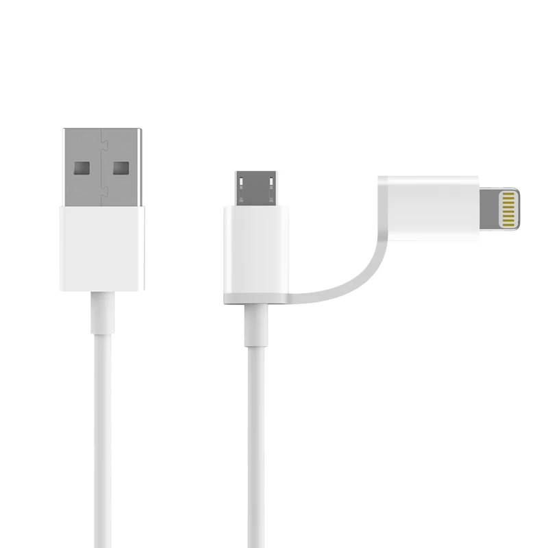 Оригинальный зарядный кабель XIAOMI 30/100 см ZMI 2 в 1 Usb для передачи данных зарядки I Phone