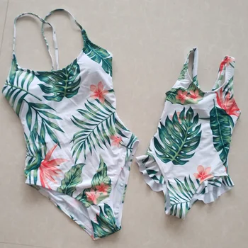 

family set mother and daughter swimwear mommy and me bikini swimsuit matching outfits look clothes mom mum baby dresses clothing