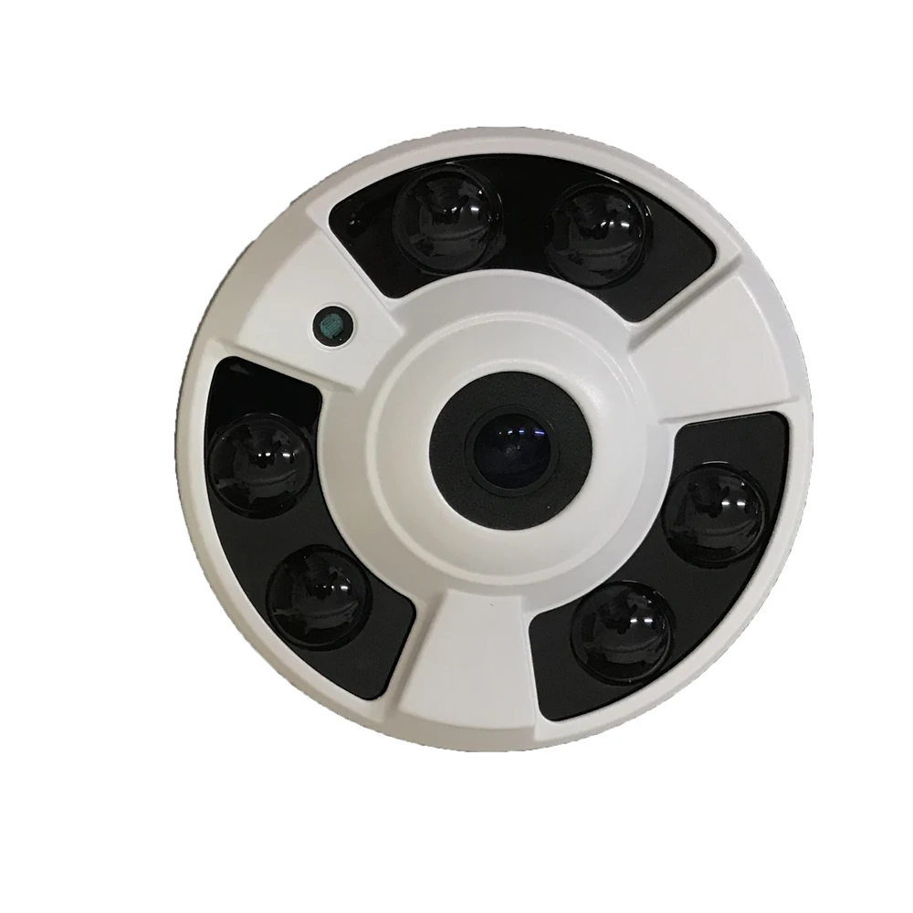 SUCAM 6 Массив ИК светодиодов Металл 360 градусов IP рыбий глаз камера Крытый 2MP 4MP