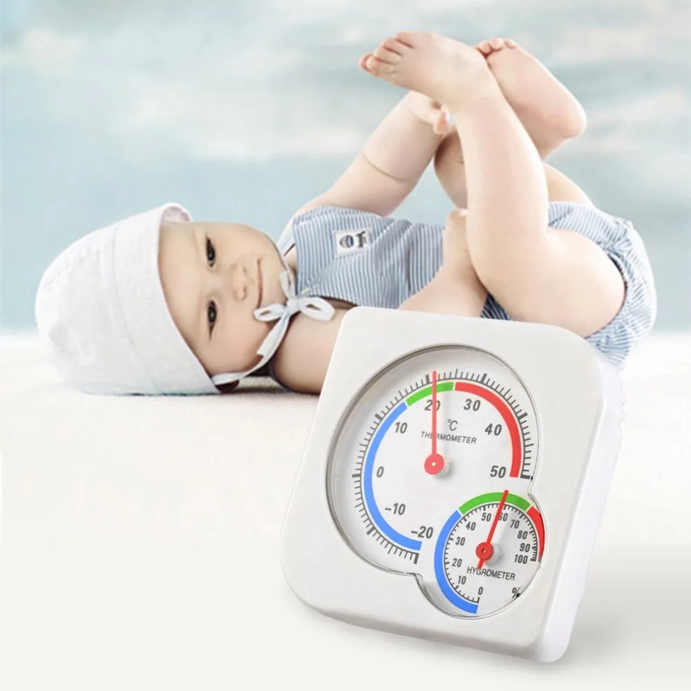 New Useful Nursery Baby House Room Mini Thermometer Wet Hygrometer