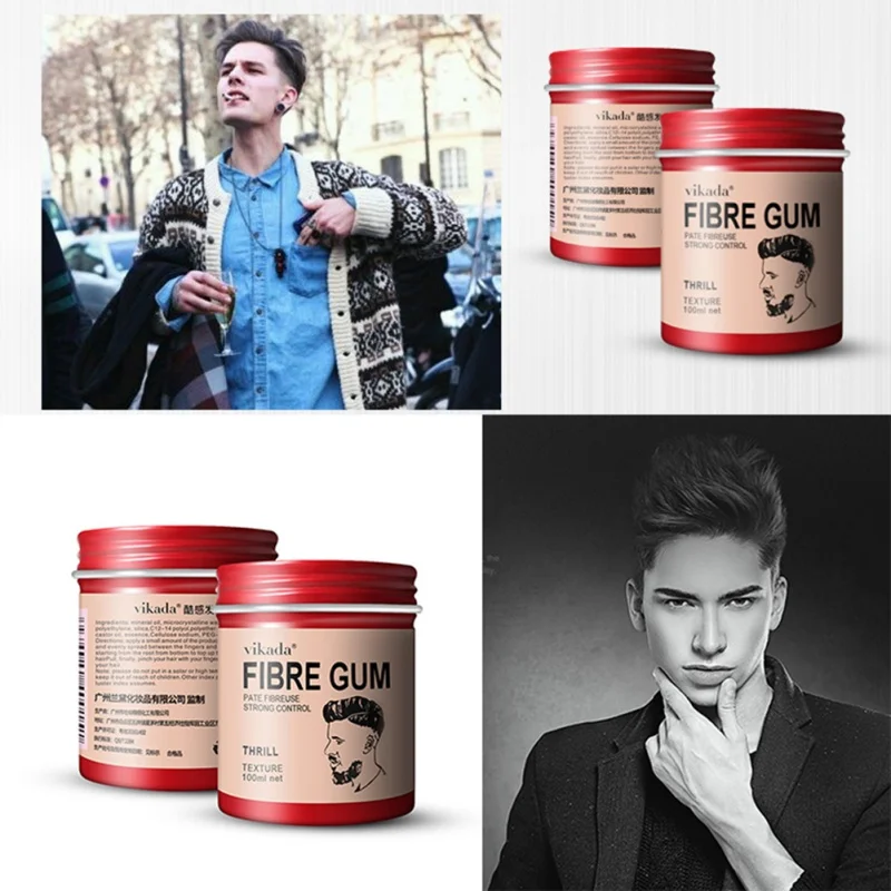 Men Hair Wax Hair Styling Gel Strong Hold Matte Finished Hair