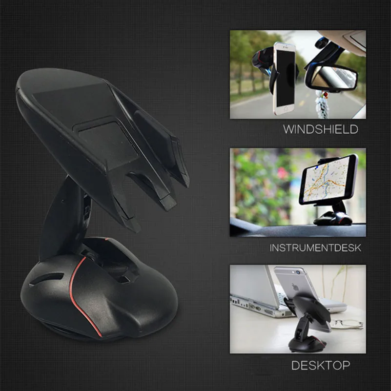 Car Styling Mouse Phone GPS Holder Adjustable Dashboard Accessories For