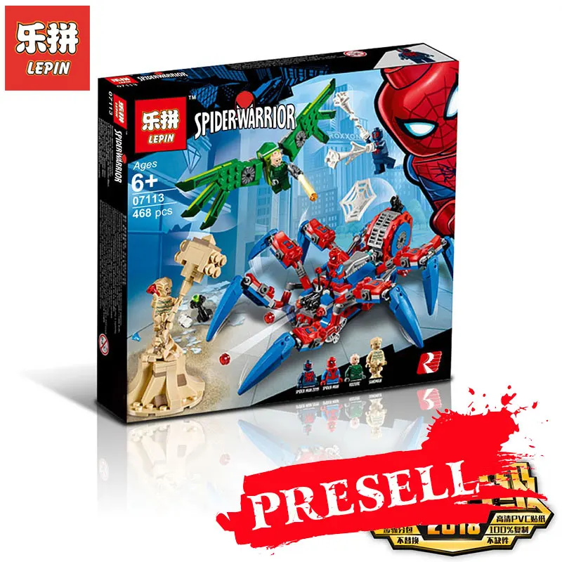 

Lepin 07113 Superhero Compatible Legoing 76114 Spider-man`s Crawler Set Building Blocks Bricks Educational Toys Christmas Gifts