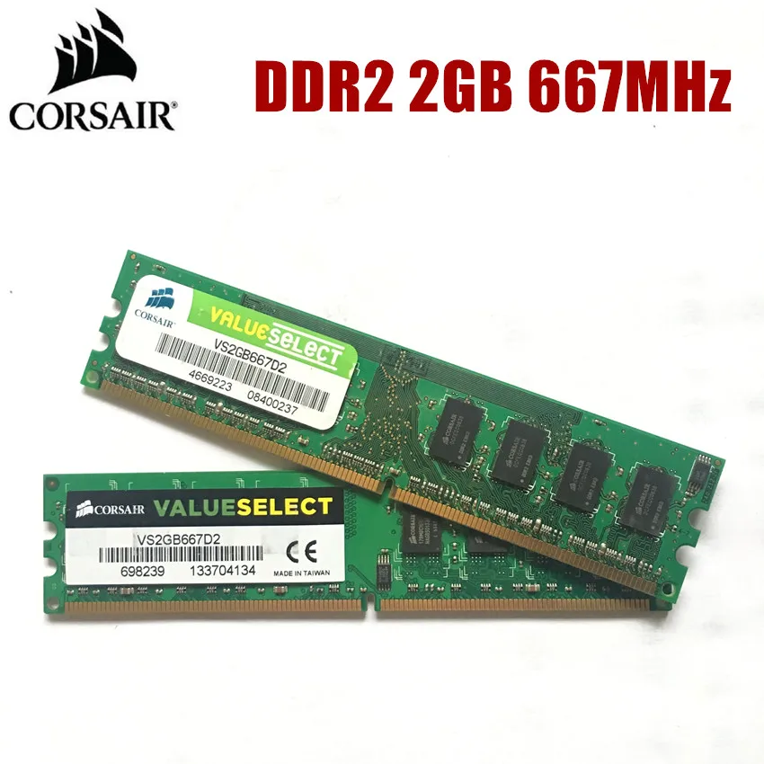 

CORSAIR 2GB DDR2 PC2 667Mhz 2G 667 Mhz PC Memory RAM Memoria Module Computer Desktop RAM