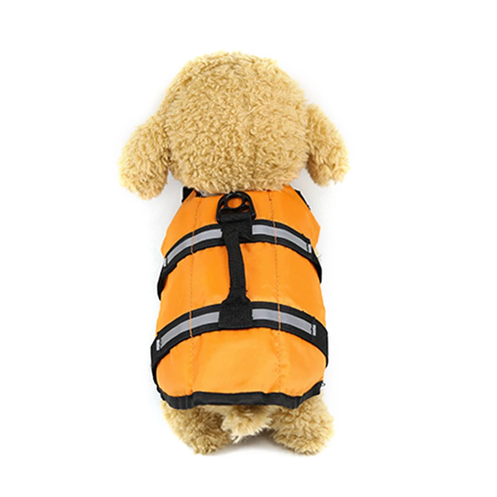 Спасательная одежда для плавания, спасательный жилет для щенков, одежда для плавания, костюм для XS-XL на открытом воздухе, поплавок для собак, спасательный жилет для собак - Цвет: orange