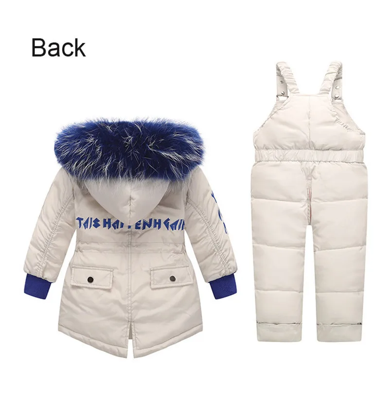 Зимний комбинезон для малышей, комплект зимней одежды для детей из 2 предметов, Одежда для младенцев, Костюмы Одежда для мальчиков и девочек, костюм-двойка теплая верхняя одежда От 1 до 3 лет