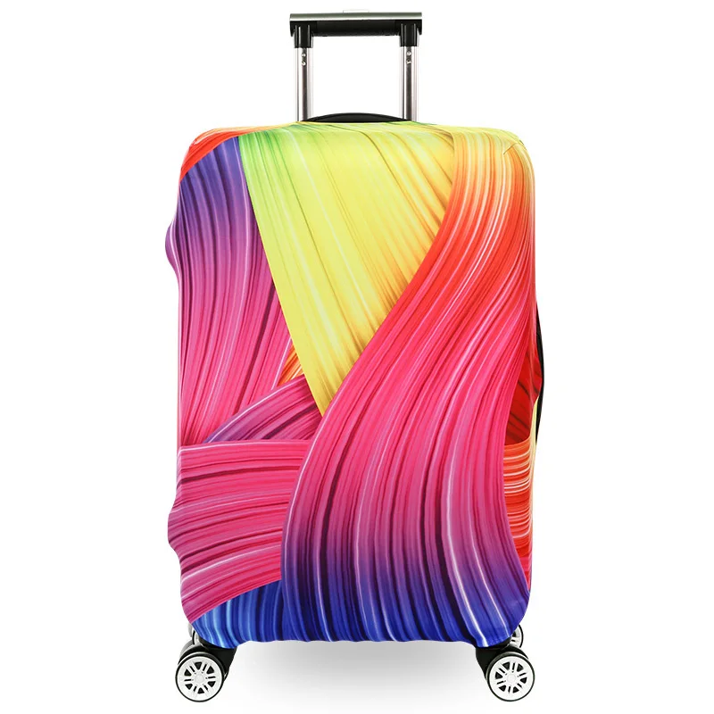 REREKAXI, высокое качество, чехол для багажа, дорожные аксессуары для 18-32 дюймов, чехол для костюма, эластичный защитный чехол, чехол на колесиках, чехлы - Цвет: C Case Cover