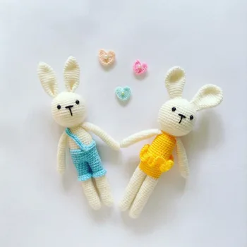 

crochet toys amigurumi rattle dance rabbit lover number SQ0029